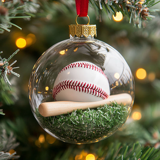 Baseball Glow CW2311012CL Christmas Ornament