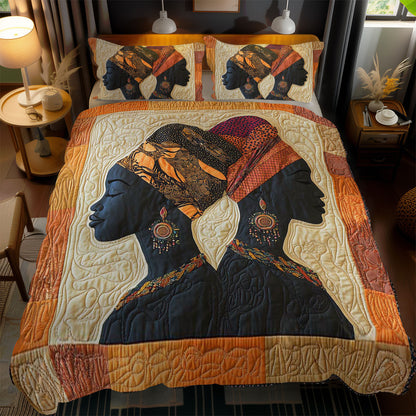 Golden African Woman WN0703087CL Duvet Cover Set