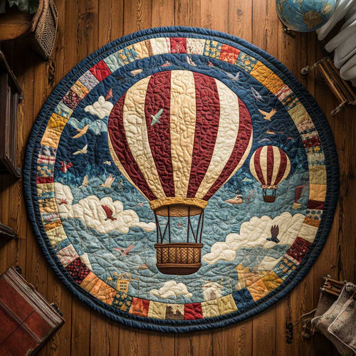 Hot Air Balloon Dreams WN0304047CL Quilted Round Mat