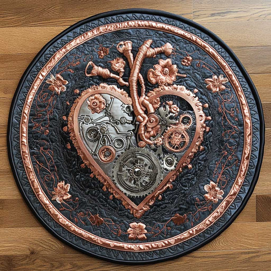 Eternal Heart WN1005017CL Quilted Round Mat