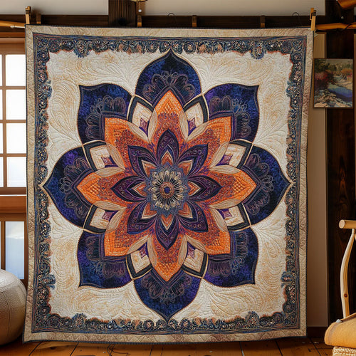 Sacred Flower Mandala WN0402043CL Quilt