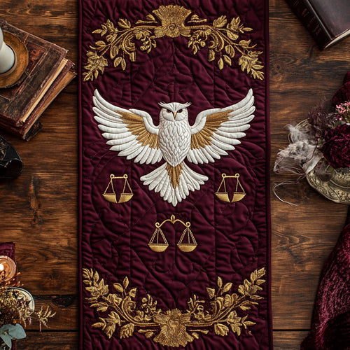 Scales And Owl WN2307092CL Quilted Table Runner