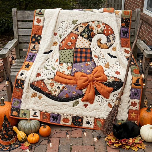 Patchwork Witch Hat Charm WN1906013CL Quilt