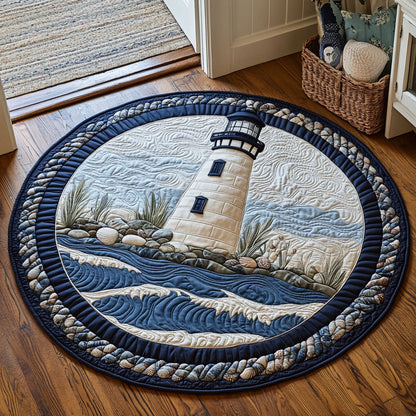 Coastal Circle CP1601038CL Quilted Round Mat