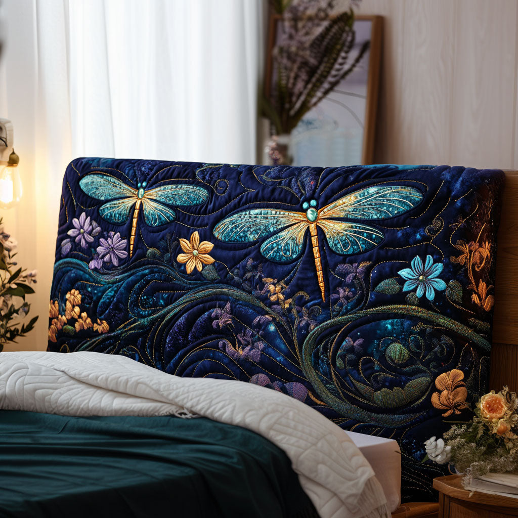 Dragonfly Dance KL0701024CL Quilted Headboard Slipcover