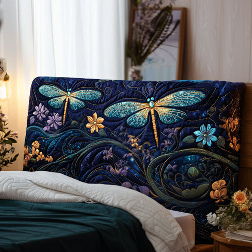 Dragonfly Dance KL0701024CL Quilted Headboard Slipcover
