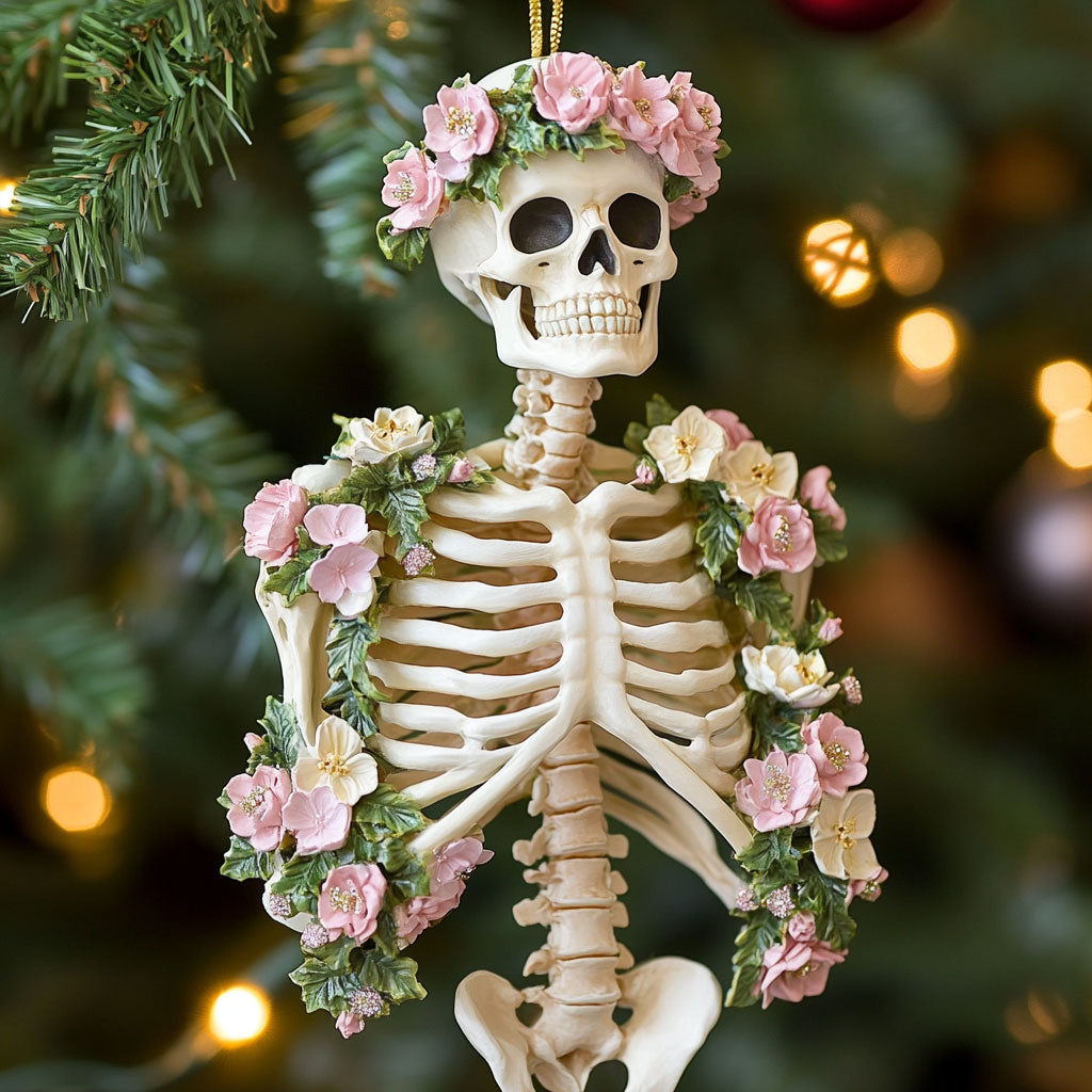 Wildflower Skeleton WN1512064CL Christmas Ornament