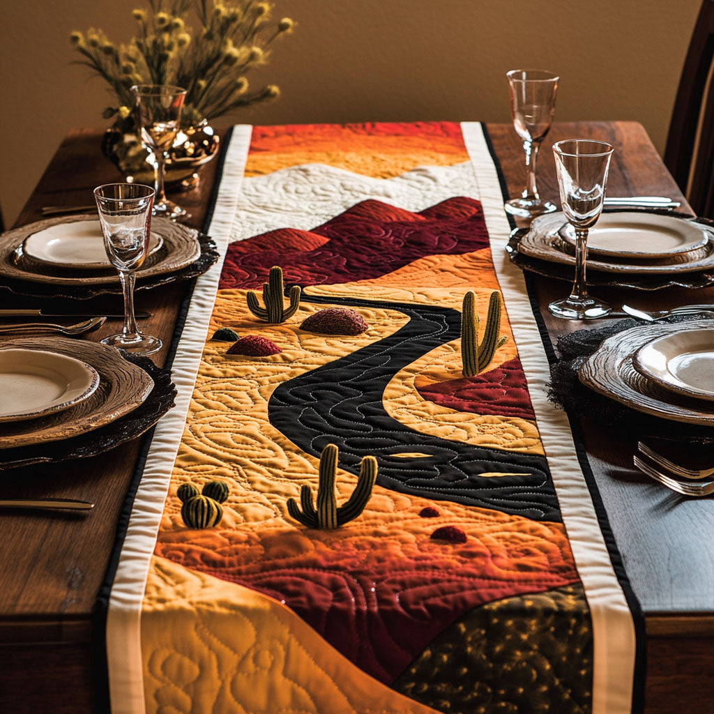 Desert Mirage WJ1106026CL Quilted Table Runner