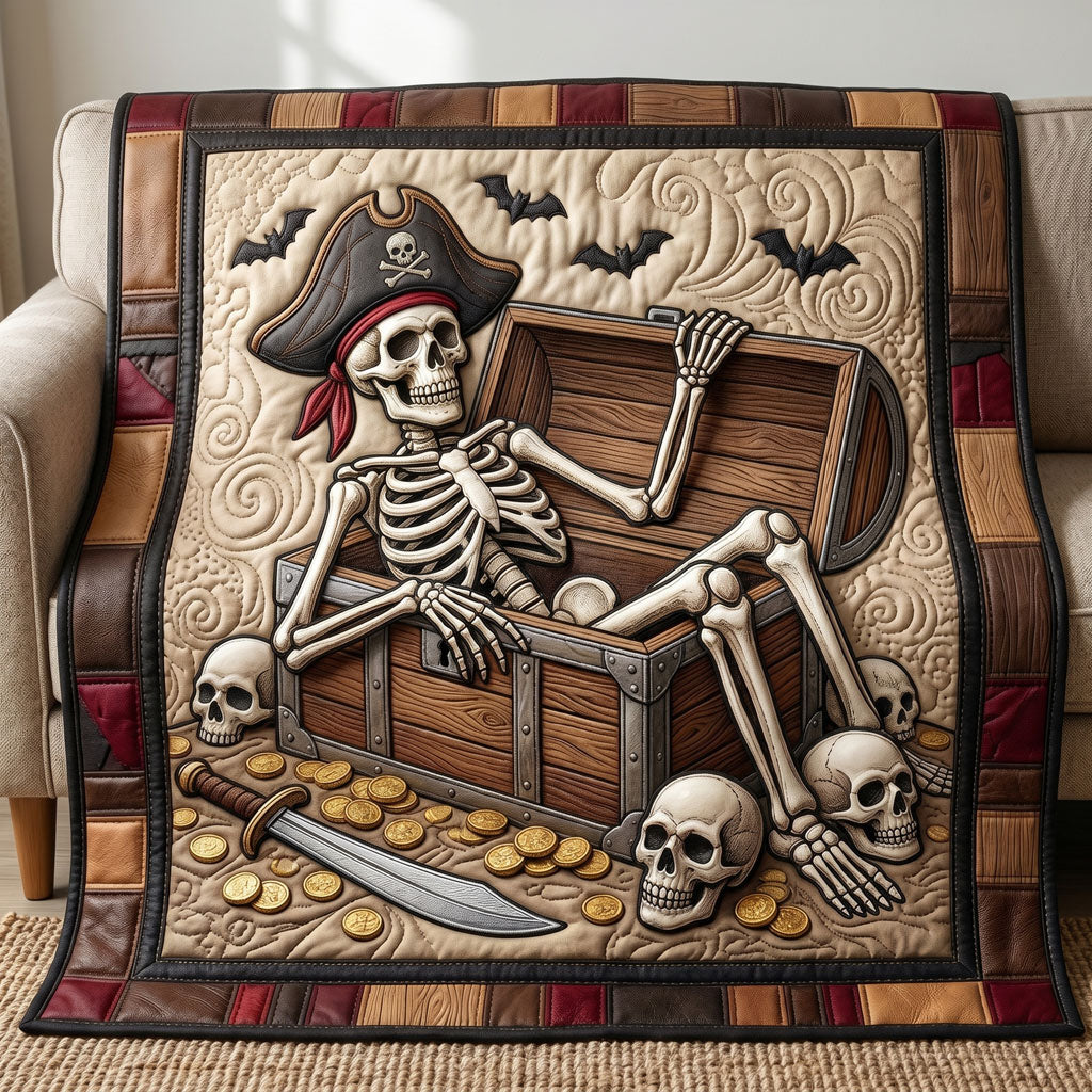 Skeleton Captain Gold Hoard WN2904014CL Quilt