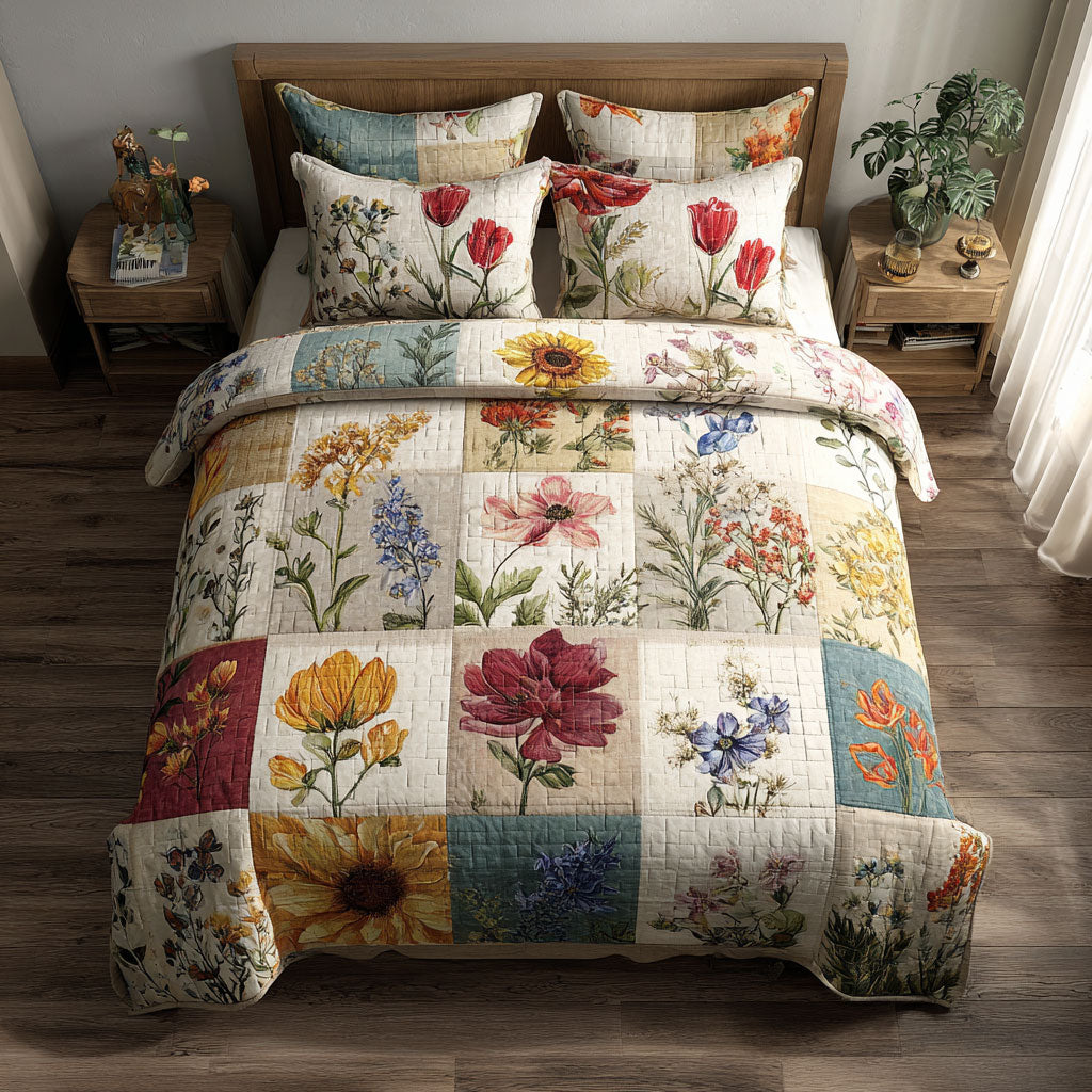 Garden Patchwork CW1301046CL Duvet Cover Set