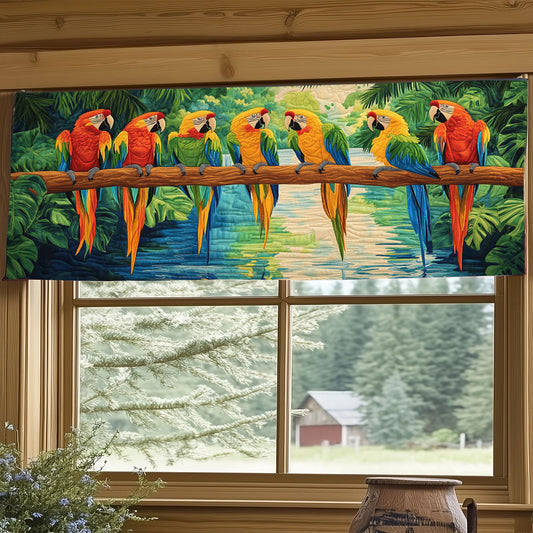 Parrot Paradise WJ1904046CL Quilted Valance