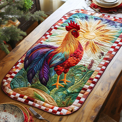 Sunrise Chicken WJ2305032CL Quilted Table Runner