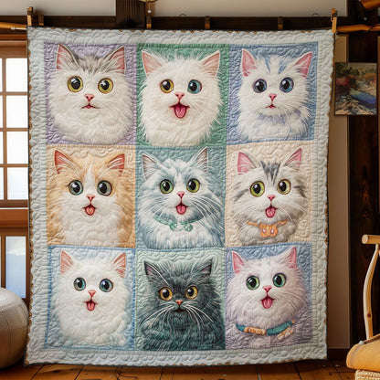 Whimsical Cat WN1303101CL Quilt