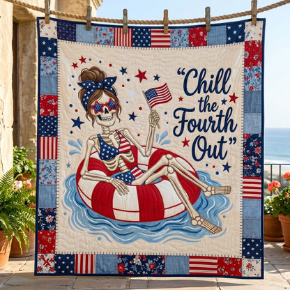 Patriotic Summer Chill Skeleton WN1304012CL Quilt