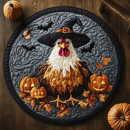 Mystic Rooster WN1903033CL Quilted Round Mat