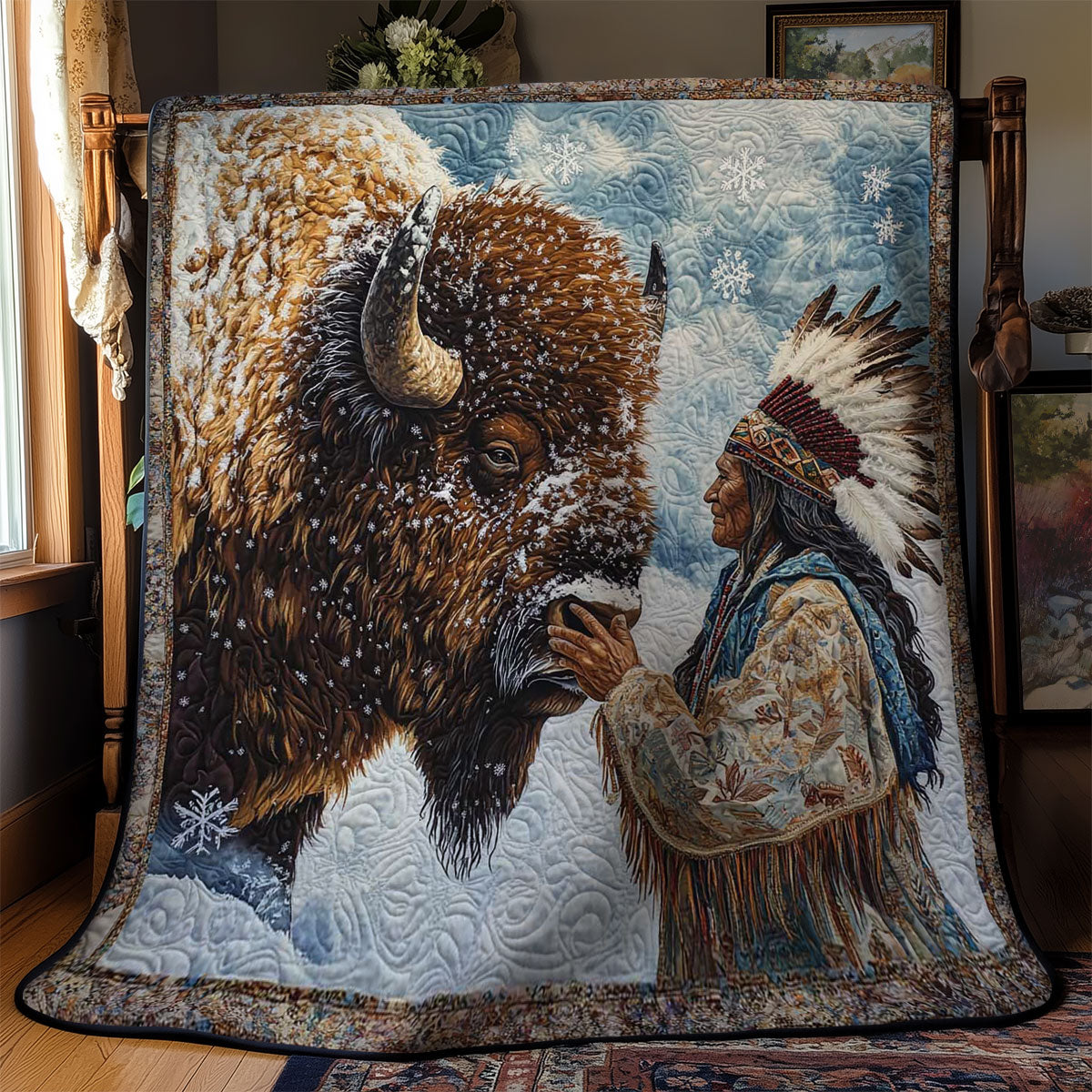 Spirit Of The Bison WN2402007CL Quilt