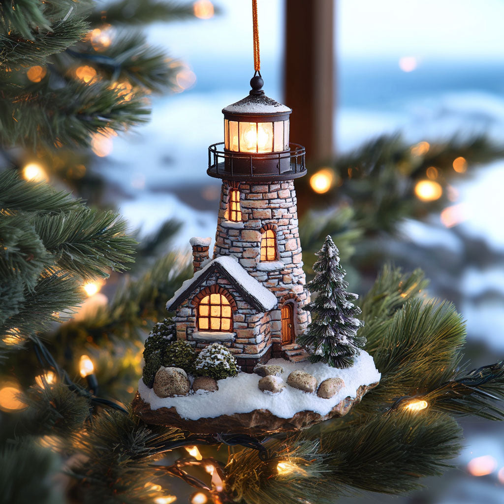 Lighthouse Winter Light WN2611067CL Christmas Ornament