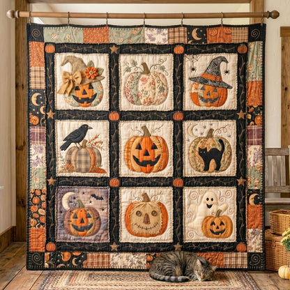 Rustic Halloween Patchwork WN0705024CL Quilt