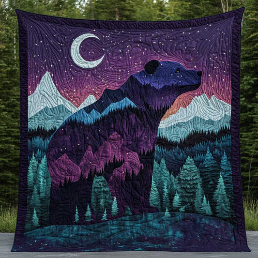 Night Forest Bear WP1202022CL Quilt