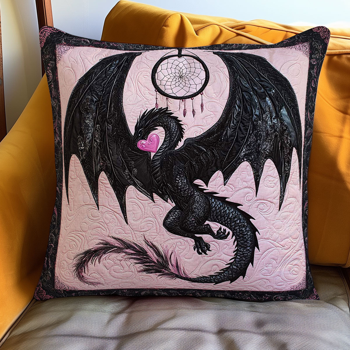 Dark Love Dragon WN1002100CL Quilt Pillow Case