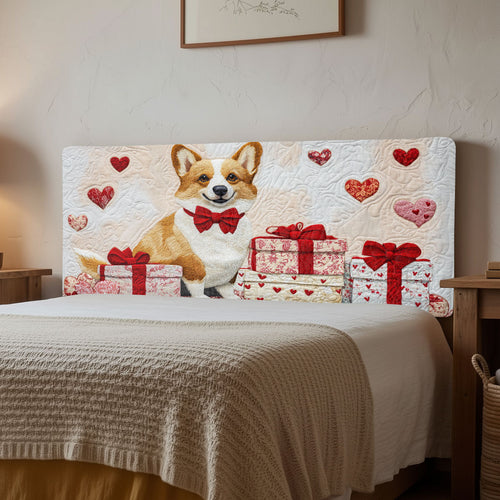 Charming Corgi CW2012002CL Quilted Headboard Slipcover