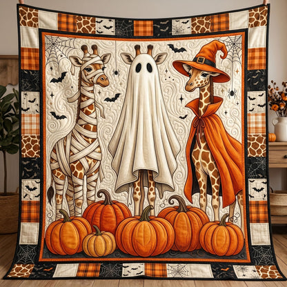 Halloween Giraffe Trio WN0905012CL Quilt