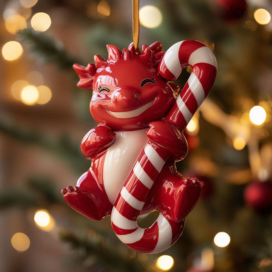 Candy Cane Dragon LT2010003CL Christmas Ornament