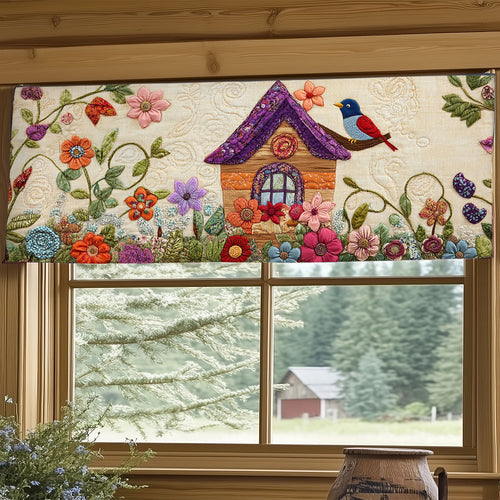 Birdhouse WJ0404030CL Quilted Valance