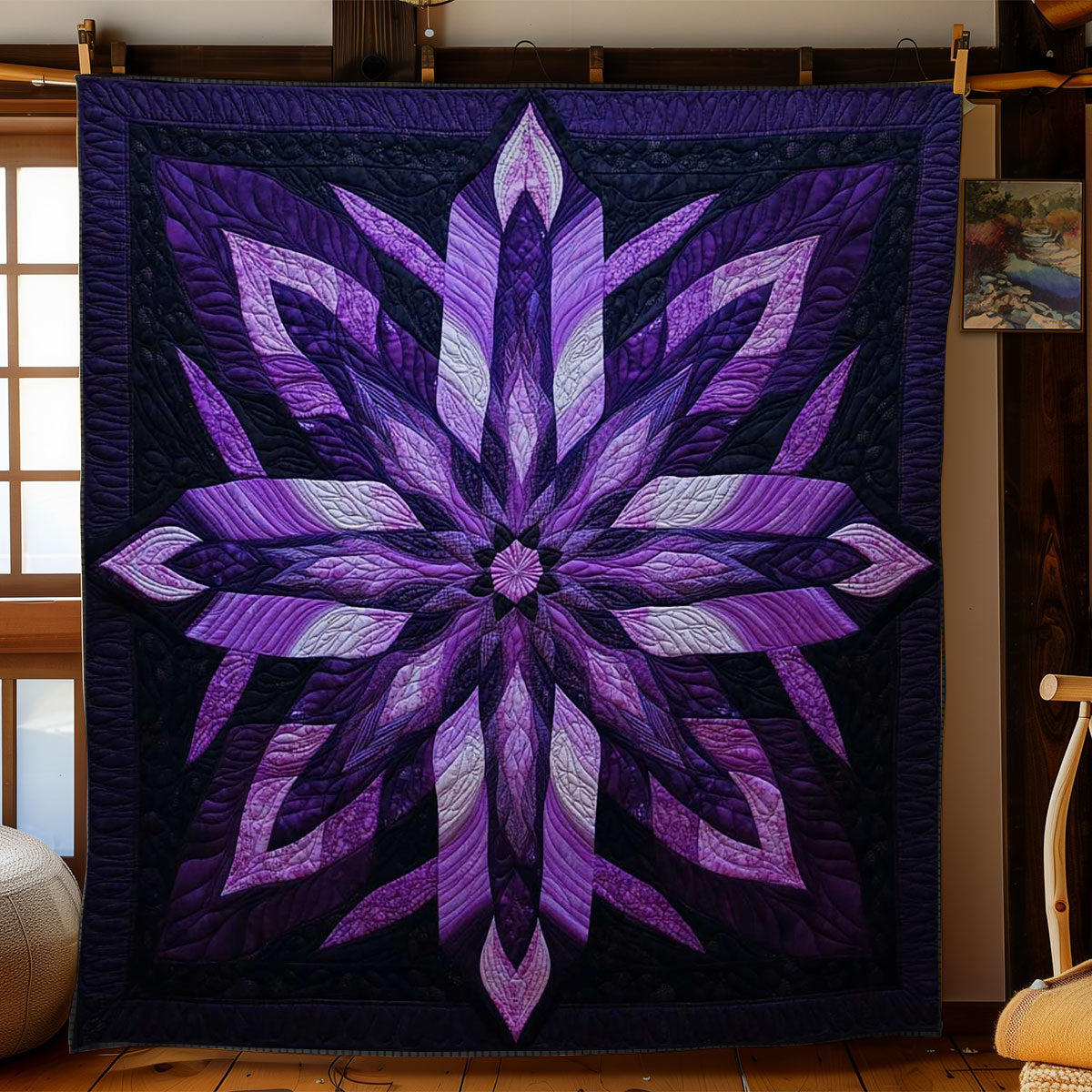 Midnight Flower WN0703015CL Quilt