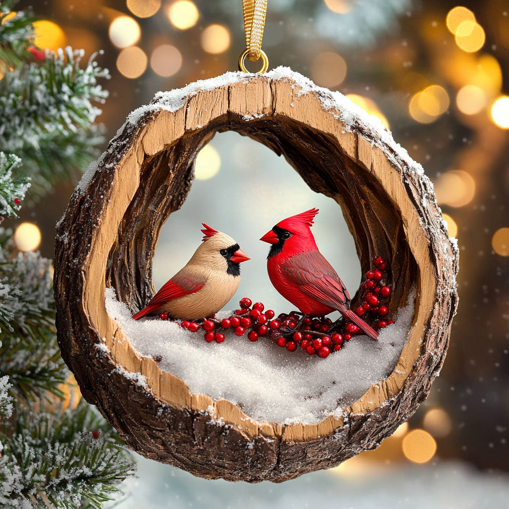Cardinal Cozy Noel WN2611002CL Christmas Ornament