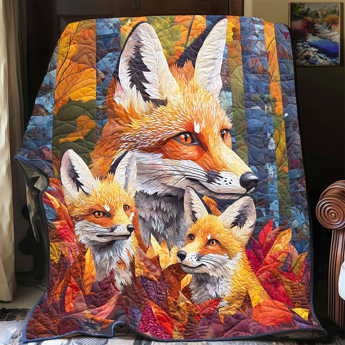 Fox Family WP1002013CL Quilt