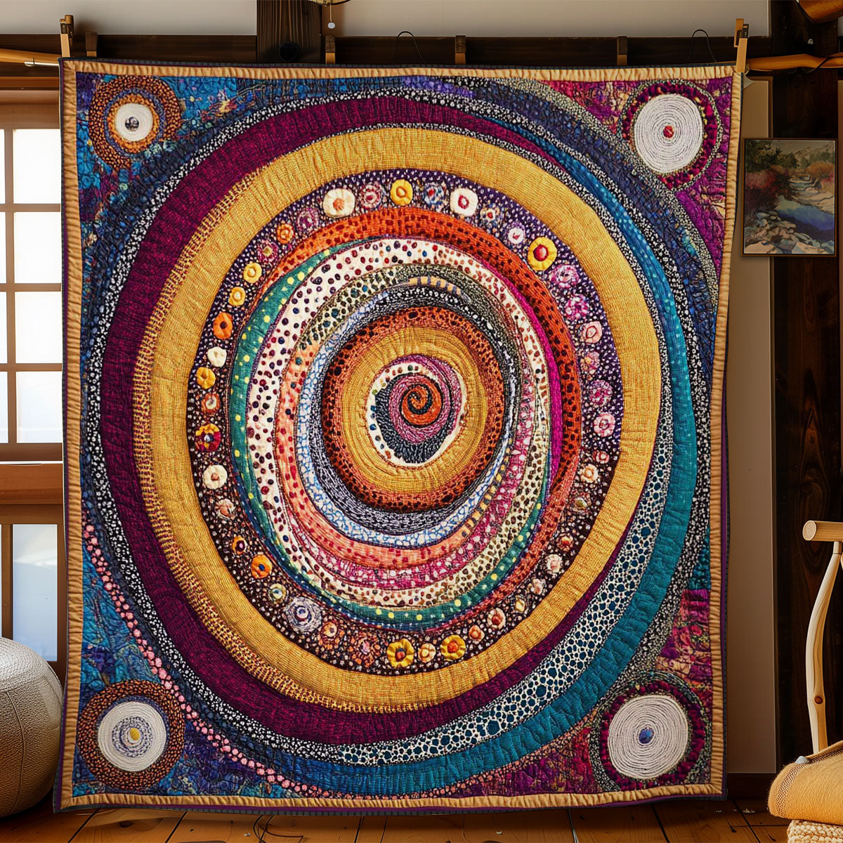 Aboriginal Spiral Dreaming WN1904018CL Quilt