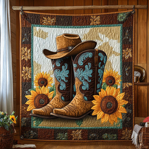 Sunflower Cowboy Boots KL0601002CL Quilt