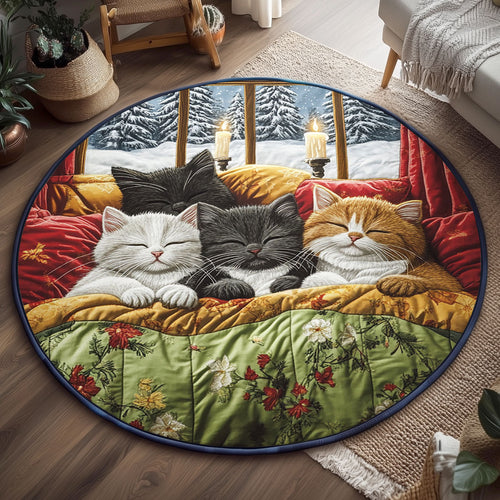 Sleeping Cat WJ1606050CL Quilted Round Mat