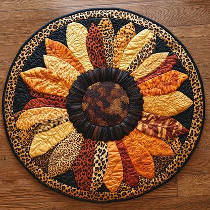 Sunflower Bloom WN1604050CL Quilted Round Mat