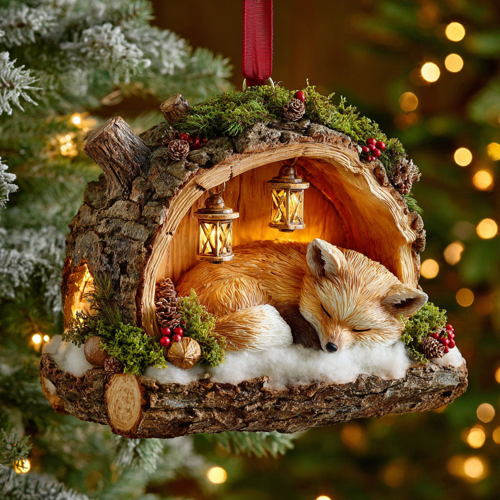 Cozy Fox Nest CW2911005CL Christmas Ornament