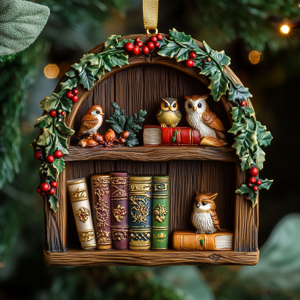Library Nest CP2611025CL Christmas Ornament