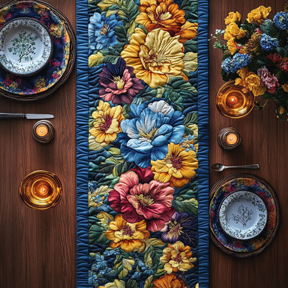 Blooming Garden CW1301164CL Quilted Table Runner