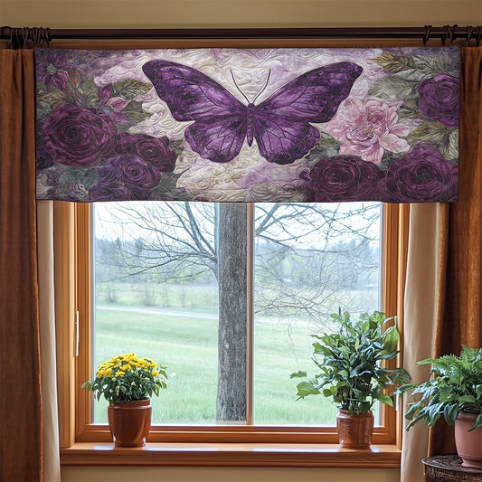 Eclipse Butterfly WN2003020CL Quilted Valance