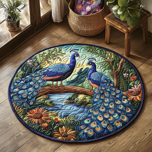 Peacock WJ1505025CL Quilted Round Mat