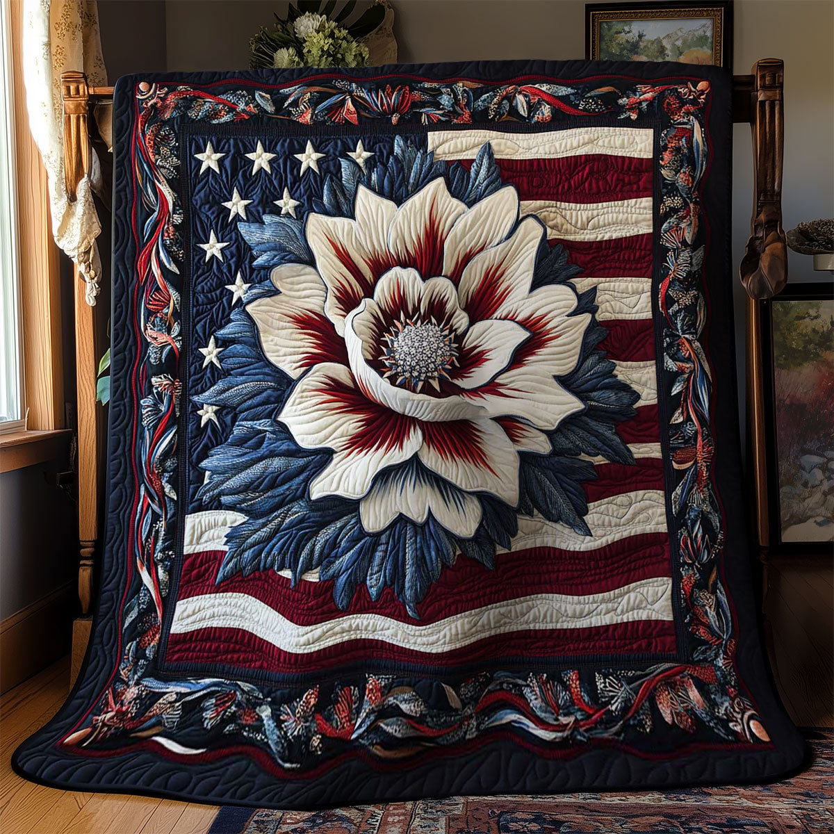 Bravery Flower WN0702012CL Quilt