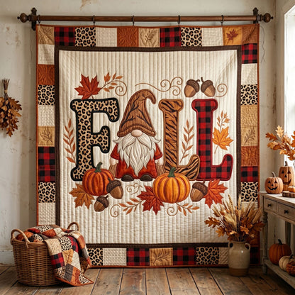 Fall Gnome Pumpkin WN1105006CL Quilt