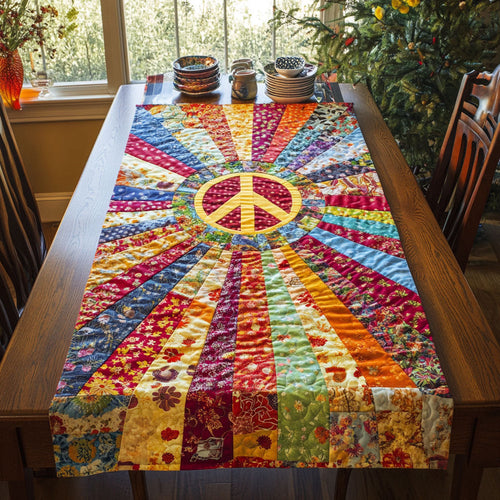 Radiant Peace WJ2305031CL Quilted Table Runner