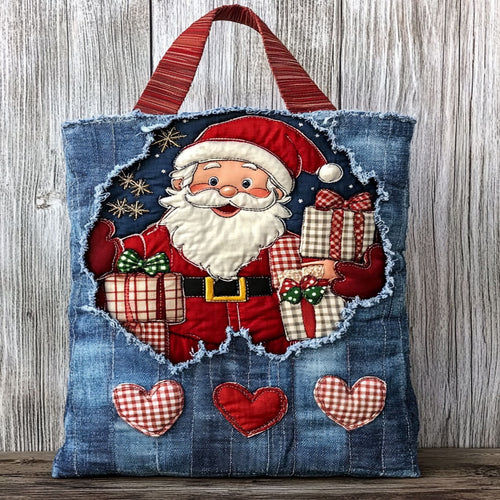 Holiday Santa WN0801045CL Quilted Tote Bag