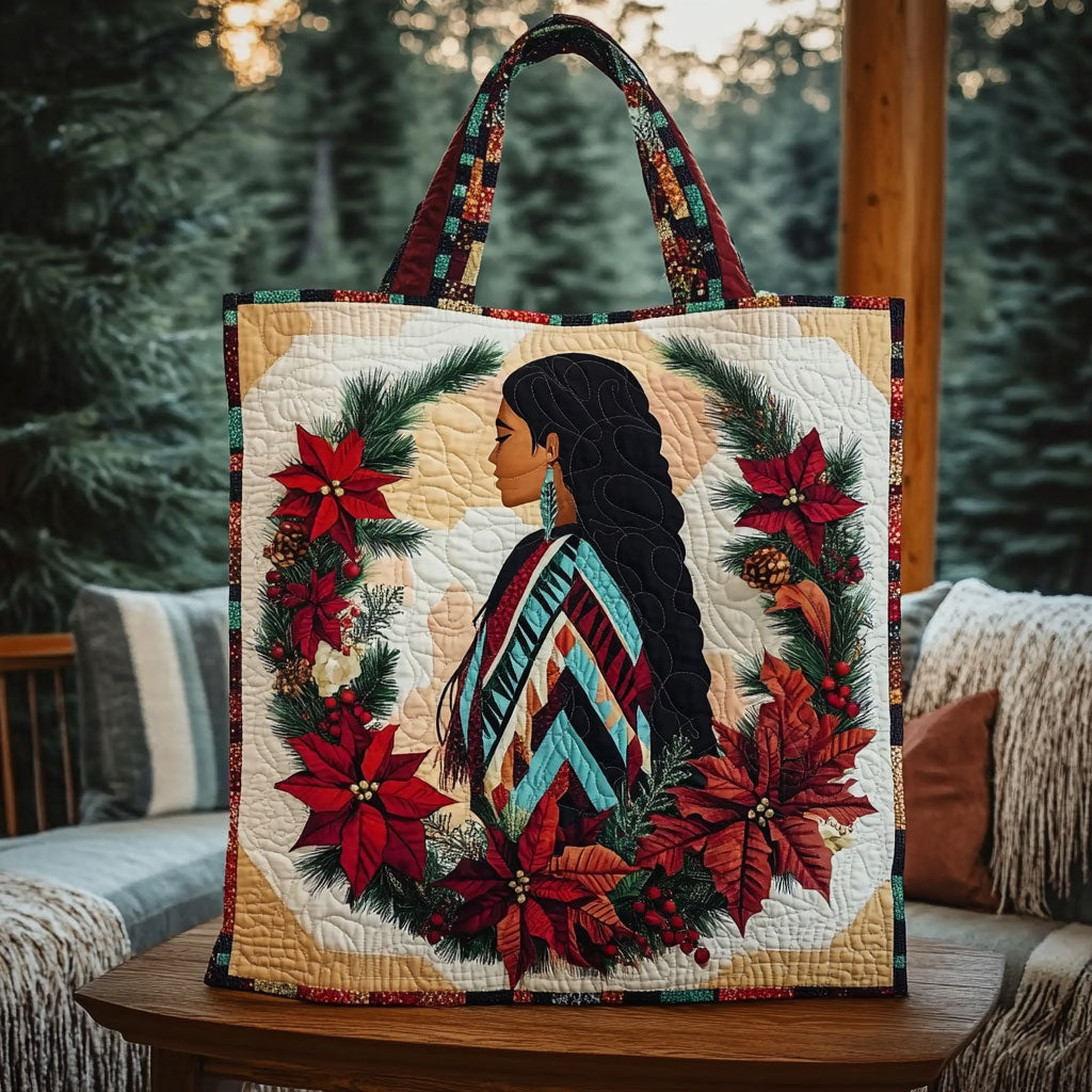 Native Soul Floral KL1512006CL Quilted Tote Bag