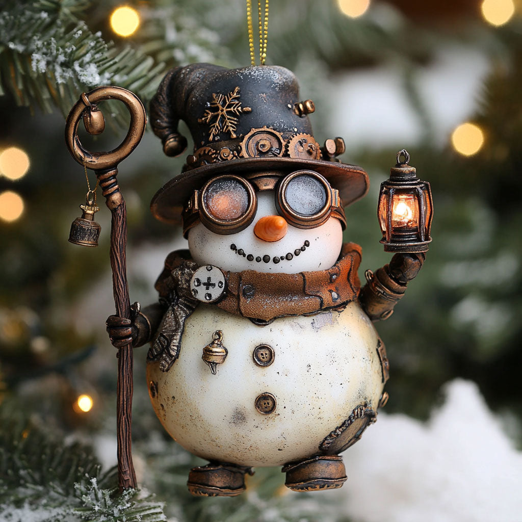 Snowman Vintage Glow WN0812114CL Christmas Ornament