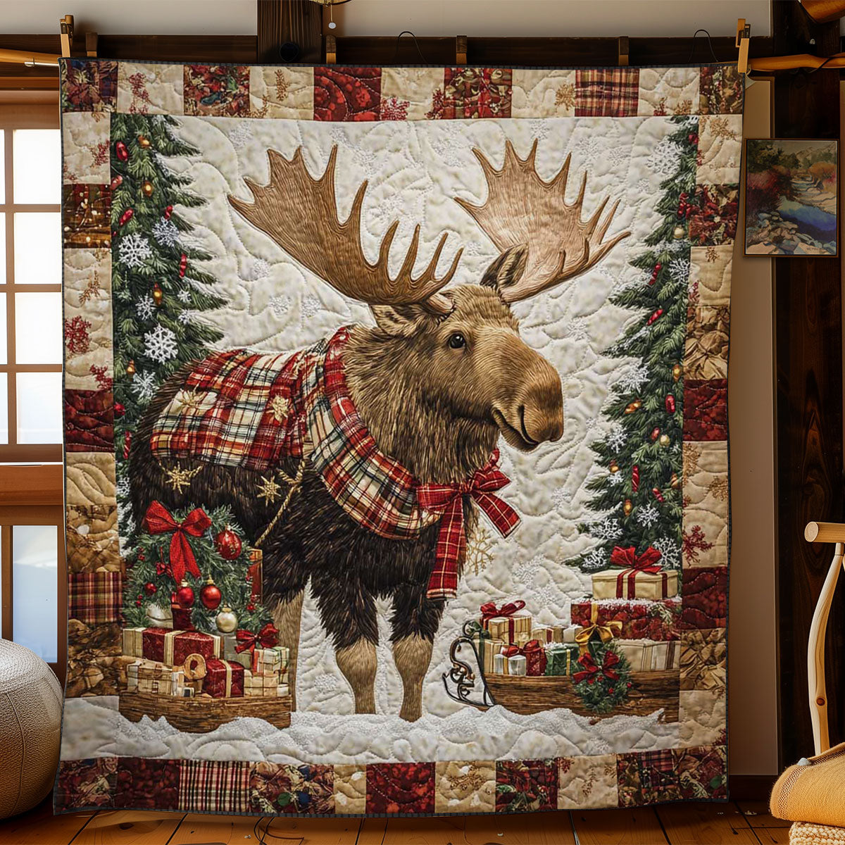 Christmas Alces WN0601082CL Quilt