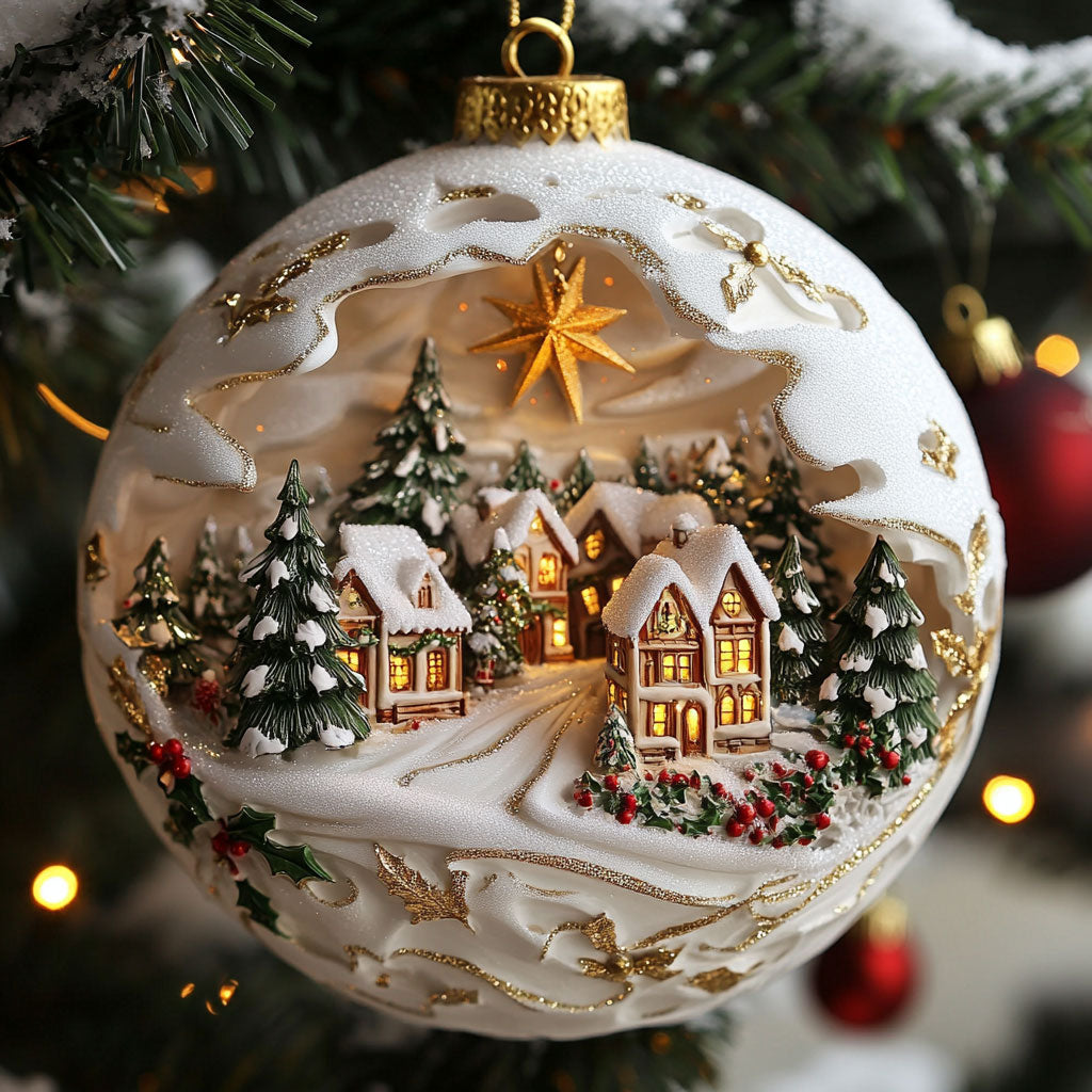 Cozy Village CW2510040CL Christmas Ornament