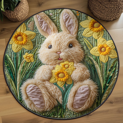 Bunny Blossom Grove WJ2407036CL Quilted Round Mat