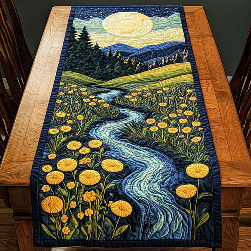 Flowing Dreams CP2304043CL Quilted Table Runner